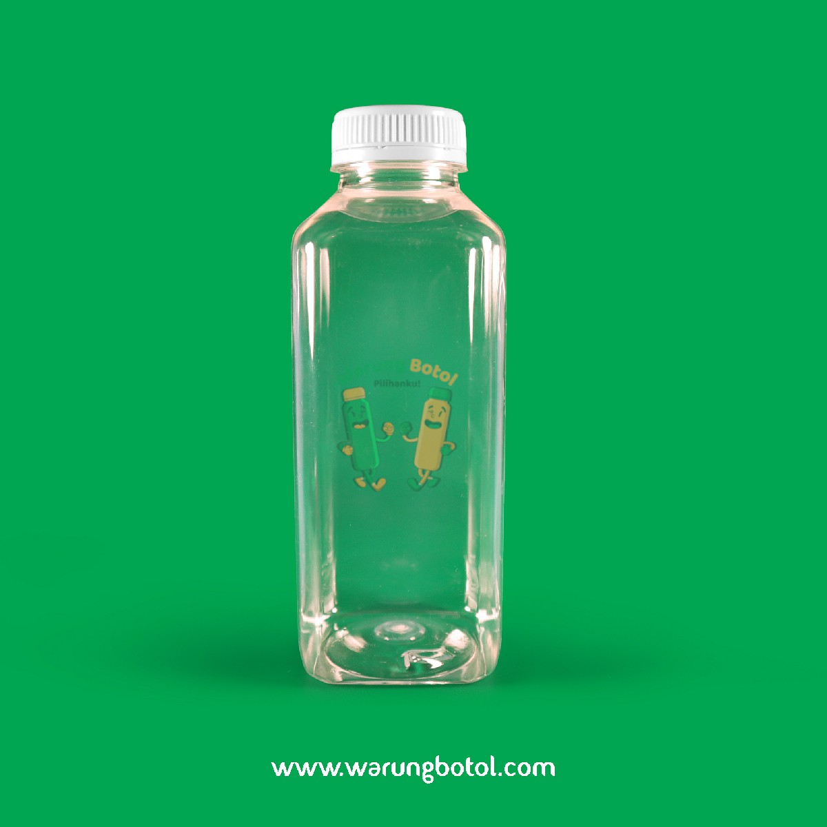 distributor jual botol kale kotak 500ml bening murah terdekat bandung jakarta bogor bekasi